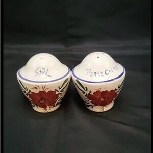 Floral Ceramic Salt and Pepper Shakers